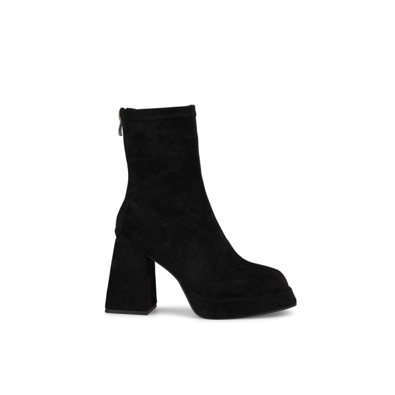 Bottines Alma En Pena Square Embout Heel Noir Femme | LWA-86785415